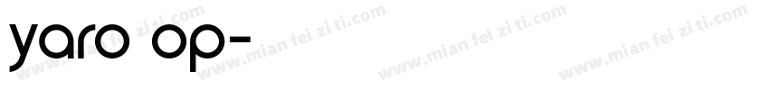 yaro op字体转换